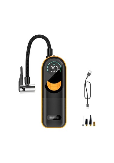 Kablosuz Akıllı Araç Lastik Pompa, 4 Ön Ayar Modlu, Dijital Ekran, Otomatik Durma, 2000mah Li-pol Batarya, 150 Psı, Led Işık