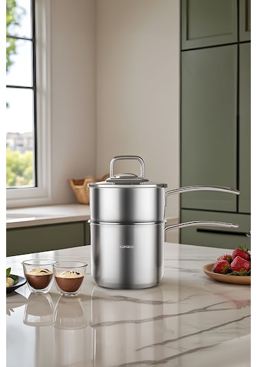 Karaca  Fondü İndüksiyon Tabanlı Çelik Tencere Seti 14 Cm