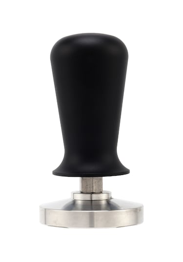 Paslanmaz Çelik Kalibrasyonlu 51mm Siyah Espresso Sabotaj Barista Düz Kahve Çekirdeği Presi