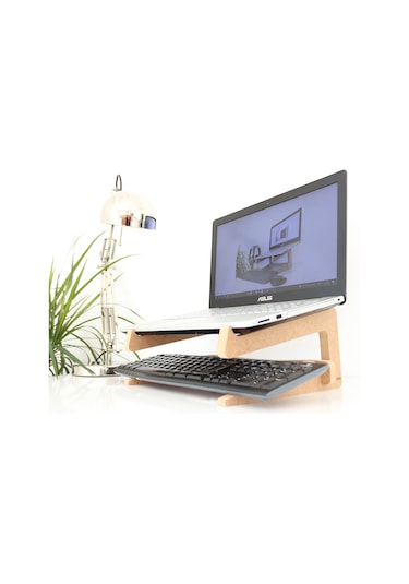Hanwood Ahşap Laptop Standı - Laptop Yükseltici - 15" Ve Üzeri