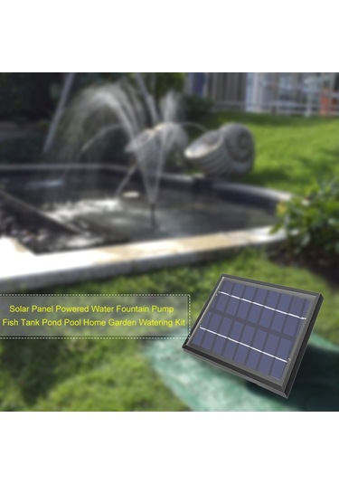 Skycity Güneş Enerjili 1.8w 18x12cm Mikro Hava Verici, Havuz, Akvaryum Ve Bahçe İçin Su Pompa