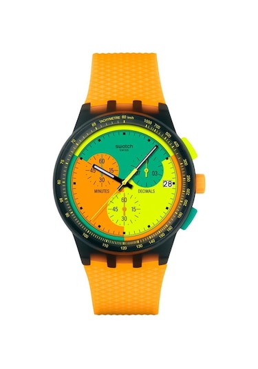 Susb422 Swatch Neon Signal Flag Erkek Kol Saati Çok Renkli
