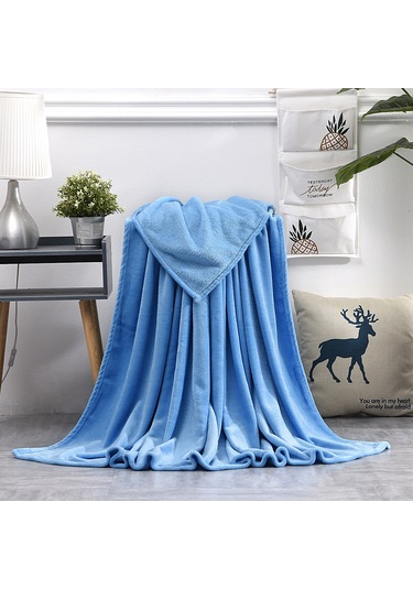 Ximistore9 Mavi 70x100cm Yumuşak Koral Yün Fleece Battaniye - Ev Kullanıma Uygun, Konfor Sağlar, Günlük Kullanım İçin Uygun Diğer