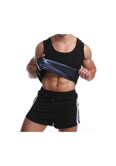 Gençplus Erkek Sweet Sweat Termal Sauna Pro Termal Sauna Atlet Siyah