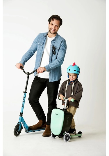 Micro Ride On Luggage Junior Scooter Bagaj Çanta Mint Yeşil