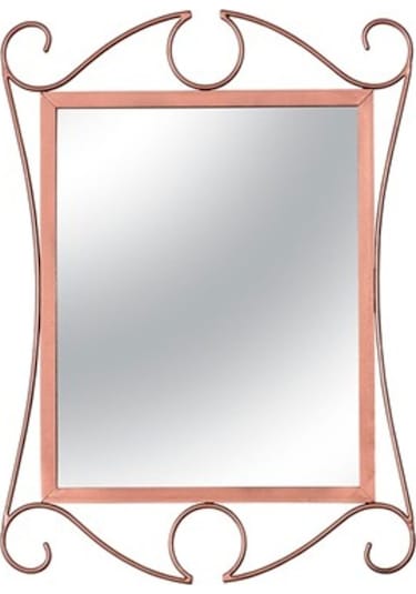 Vitale Ferforje Duvar Aynası Rose 60 Cm Ak.Fe0003 Pembe