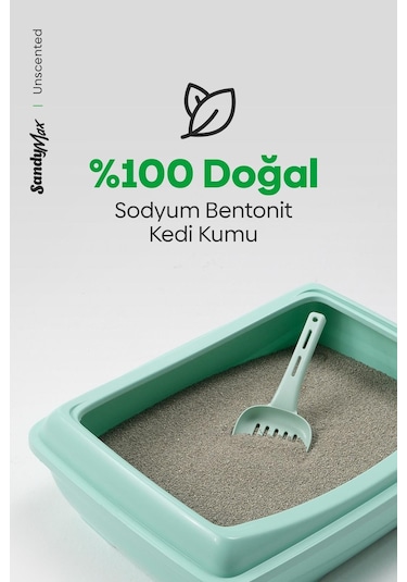 Sandymax Triple Action Kokusuz Kedi Kumu 2 x 10 KG