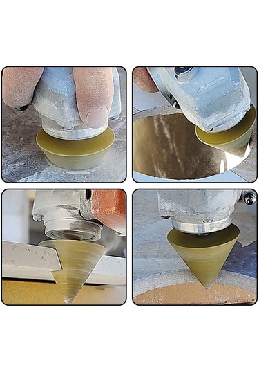 Sointeresting M10 Açı Frezeleme Ucu 38mm Pah Kırma Ucu Fayans Kesme Makinesi Model 100 Açı Taşlama Makinesi İçin Kırpma