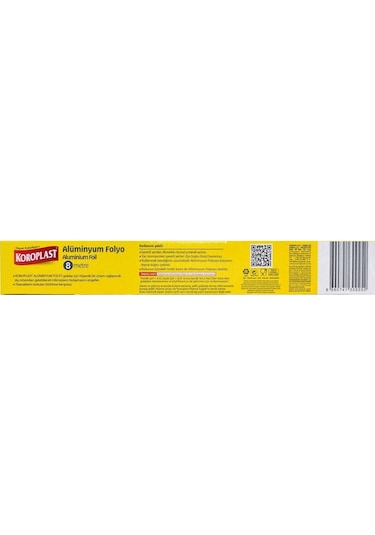 Koroplast Alüminyum Folyo 8 Metre x 4 Adet
