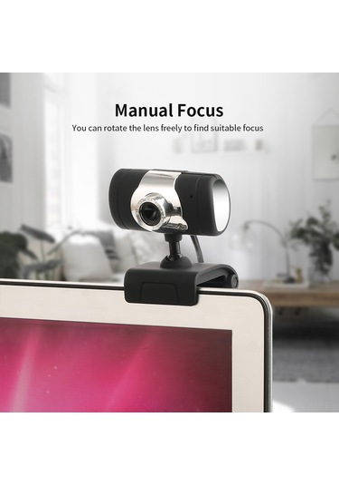 Youtek Hxsj A847 Usb Web Kamerası - 480p Çözünürlük, Mikrofonlu, Manuel Odaklama, Siyah