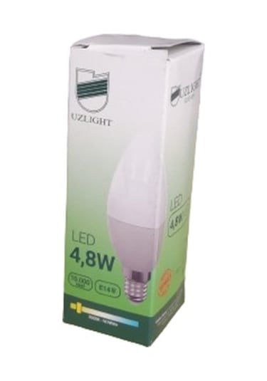 Uzlight 4,8w Sarı Işık Led Ampul E14 Ince Duy 10lu Paket