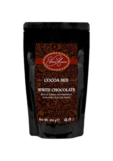 Vero Amore Cocoa Mix White Chocolate Beyaz Çikolata Aromalı Kakaolu İçecek Tozu 250 G
