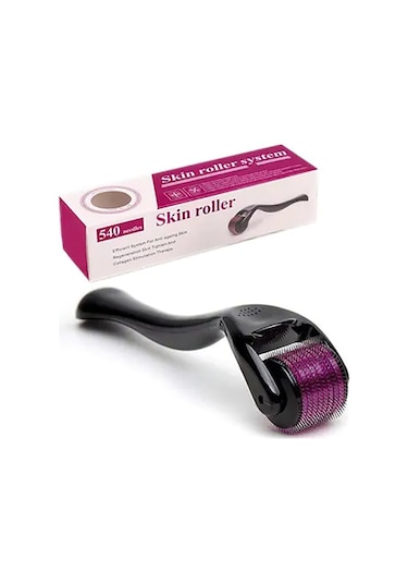 Jiyu Titanyum Uçlu 540 İğneli Cilt Yenileyici Derma Roller 0.5 MM