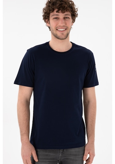 U.S. Polo Assn. Erkek Regular Fit Bisiklet Yaka Lacivert Basic Tişört 50305985-VR033 U.S. Polo Assn. Erkek Regular Fit Bisiklet Yaka Lacivert Basic Tişört 50305985-VR033