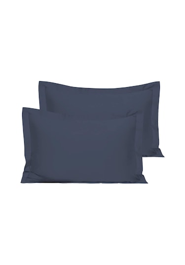 Pamuklu King Size Yastık Kılıfı 2 Adet 50 X 90 Cm Lacivert