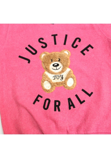 AYICIK PELUŞ NAKIŞLI BASKILI SELANİK KIZ SWEATSHIRT FUŞYA RENK 9Y Fuşya AYICIK PELUŞ NAKIŞLI BASKILI SELANİK KIZ SWEATSHIRT FUŞYA RENK 9Y Fuşya