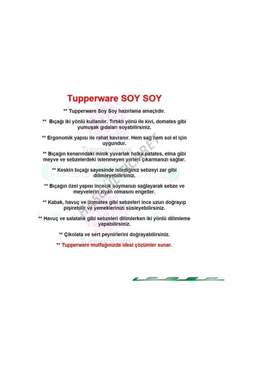 Tupperware Soy Soy Soyacak Kırmızı Meyve Sebze Soyacağı Hsgl N11.43465