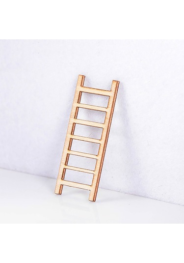 Sones 5 Adet Simülasyon Merdiven Dekorasyonu Ahşap Merdiven Koridor Mikro Manzara Sukulent Saksı Dıy Dekorasyonları