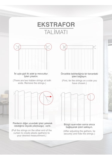 Home Daily Series Beyaz Ada Fon Perde Beyaz