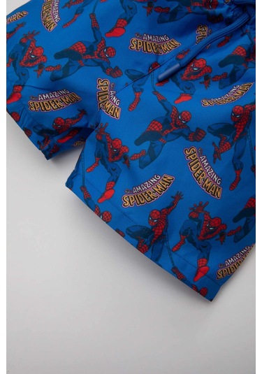 DeFacto Erkek Bebek Marvel Comics Micro Deniz Şortu B9669A524SMBE404 Mavi