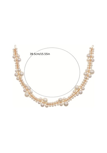 Willowhaven Her Mevsim Yakışan Zarif Altın Sarı Taç - Yumuşak Zincirli Şık Saç Bandı