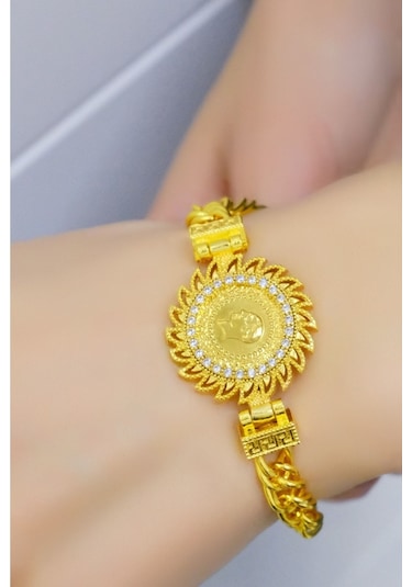 22 Ayar Çeyrekli Güneş Bileklik Sarı Altın