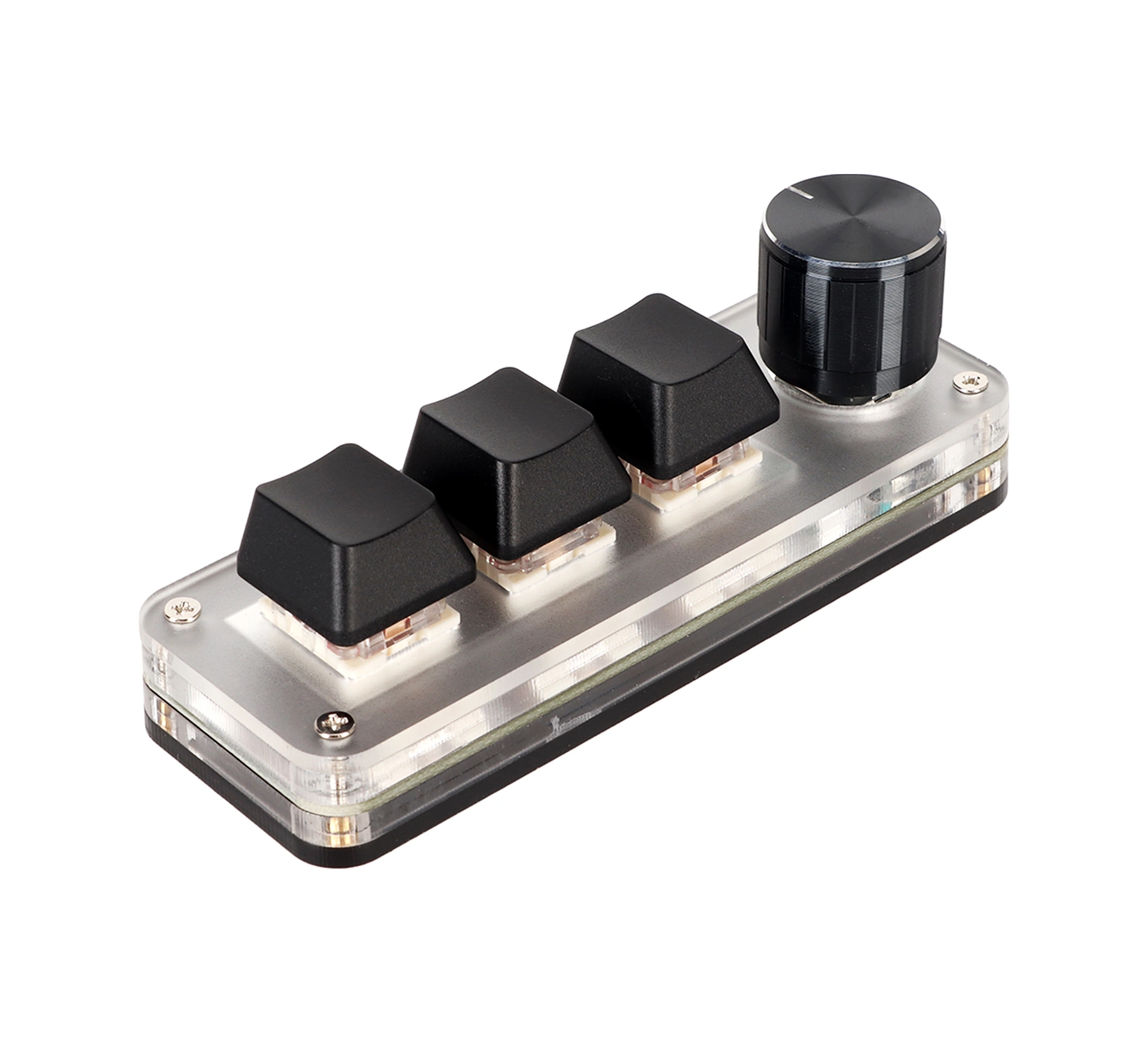 Vkemall Makro Klavye Usb Kablolu Kırmızı Switch Mekanik, Basılabilir Düğme Döndürücü, Özel Kısayol Tuşları, Oyun Ve Ofis İçin, Windows/linux/os X Desteği