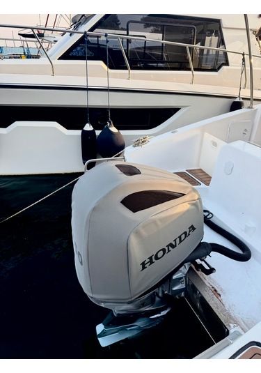 Tekne Motor Kılıfı Dıştan Takma Marin Deri Honda 250 Hp
