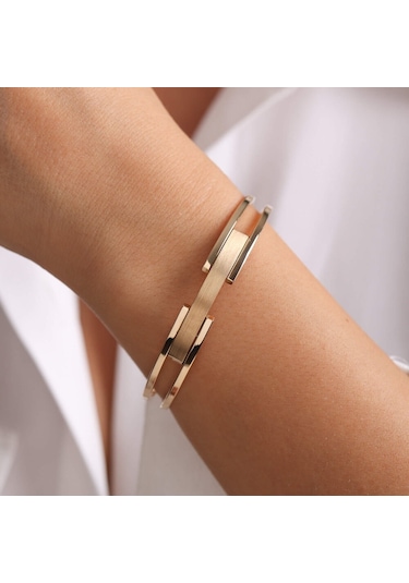 Sembol Gold Tasarım Altın Kaburga Kelepçe