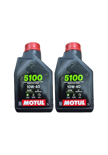 Motul 5100 10W-40 4T Motosiklet Motor Yağı 2 x 1 L