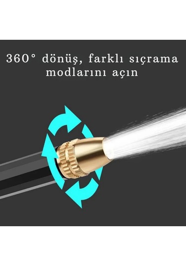 Techtic Yüksek Basınçlı Ayarlanabilir Köpük Hazneli Su Tabancası