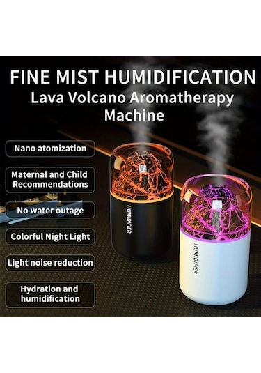 Userfriendly11 Siyah Usb Güçlü Tek Oda Nemlendirici Ve Koku Difüzörü Ev Araç İçin Kompakt