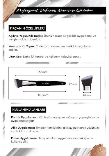 Cre'ars Angled Foundation Brush 109