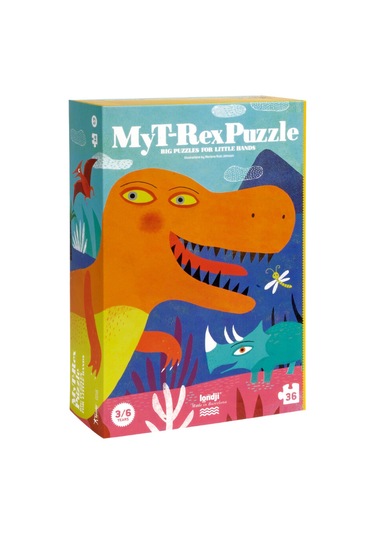 Londji My T-rex Puzzle Canlı Renkler