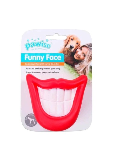 Pawise Sesli Vinil Köpek Oyuncağı Büyük Dişler 9 x 8 CM