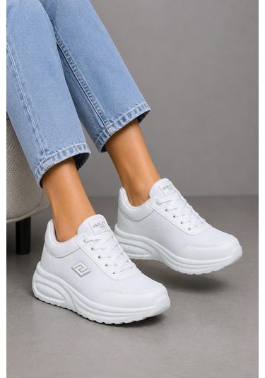 Bluefeet Prl Beyaz Anorak Kadın Sneaker Spor Ayakkabı