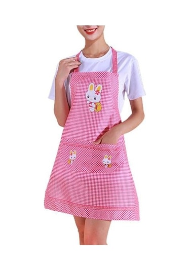 Pembe Yaratıcı Mutfak Önlüğü Kolsuz Tek Boyut Ev Temizlik Araçları