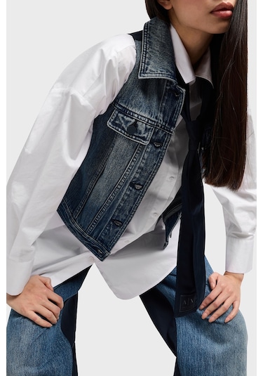 Armani Exchange Bayan Kot Ceket Xw000558 Af12845 Mb115 Lacivert Lacivert