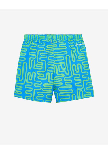 Skechers B 5 Inch Allover Print Swimshort Büyük Erkek Çocuk Mavi Deniz Şortu Sk2510098-400 Mavi
