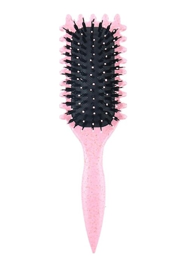 Joyhub Kabarık Şekillendirici Bukle Tarağı Hava Masaj Tarağı Pembe