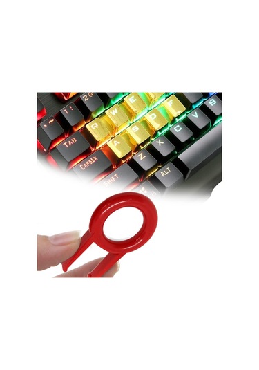Kırmızı Klavye Çıkarıcı Kullanışlı Tuş Takımı Çıkarıcı Pratik Tuş