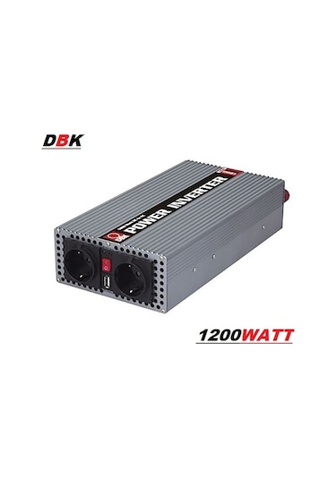 Dbk 12Volt 220Volt Dönüştürücü İnvertör Dönüştürücü 1200Watt