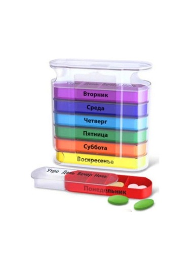 Pazly Yağlar Suntek Renkli Renkli İlaç Haplar Haftalık Düzenleyici Dağıtıcısı Uq Renkli