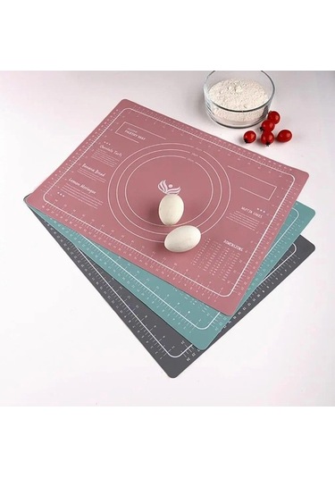Novahub Yeşil Dayanıklı Silikon Hamur Mat - Anti-düşük Sıcaklık Yoğurma Mat - Kaymaz - Çok Fonksiyonlu Tatlı Pasta Hamur Sarma Mat