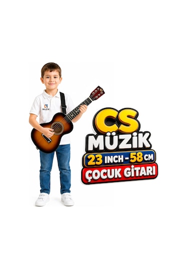 Fourtune Loki T-80SB 6 Telli Sunburst Çocuk Gitarı Gerçek Ağaç