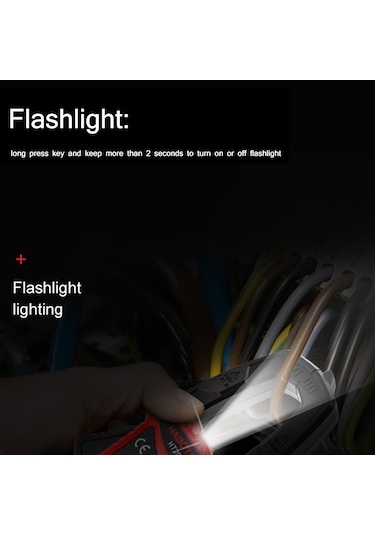 Habotest Dijital Pens Metre Otomatik Kademe Multimetre E7925-1