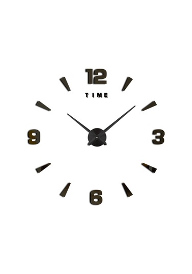 Vkemall Kendin Yap Duvar Saati Çerçevesiz 3d Aynalı Duvar Saati Büyük Sessiz Duvar Çıkar Çok Renkli