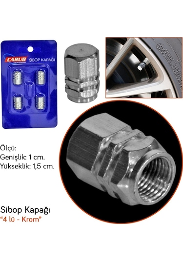 Carub Sibop Kapağı Krom 4 Lü Br5531116