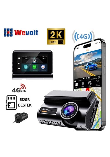 Hb-30 Yeni 4g Uzaktan İzlemeli 2k Araç Kayıt Kamerası