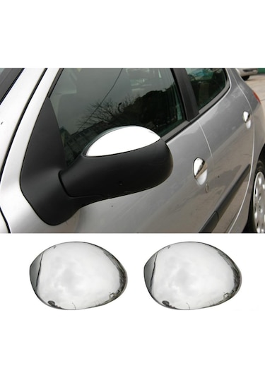 Citroen C3 Krom Ayna Kapağı Tk 2002-2009 Paslanmaz Çelik N11.4039